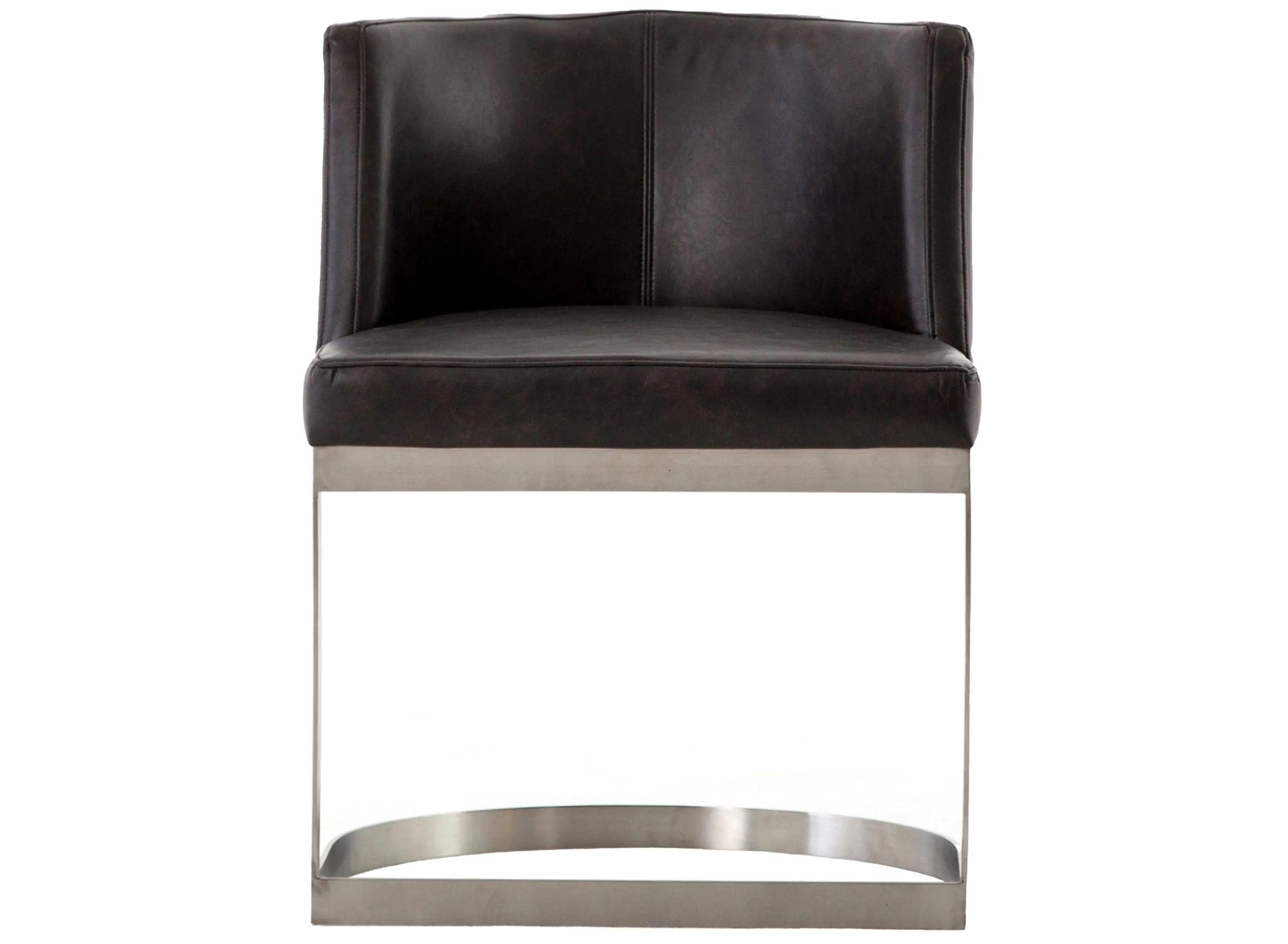 Ashford Arianna Black Upholstered Side Dining Chair