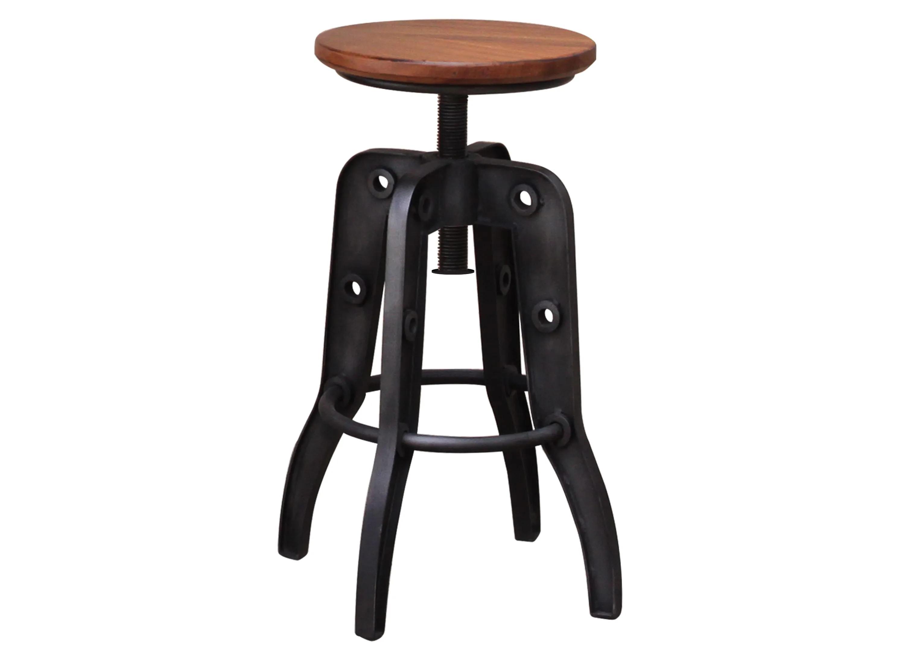 Parota Adjustable-Height Bar Stool