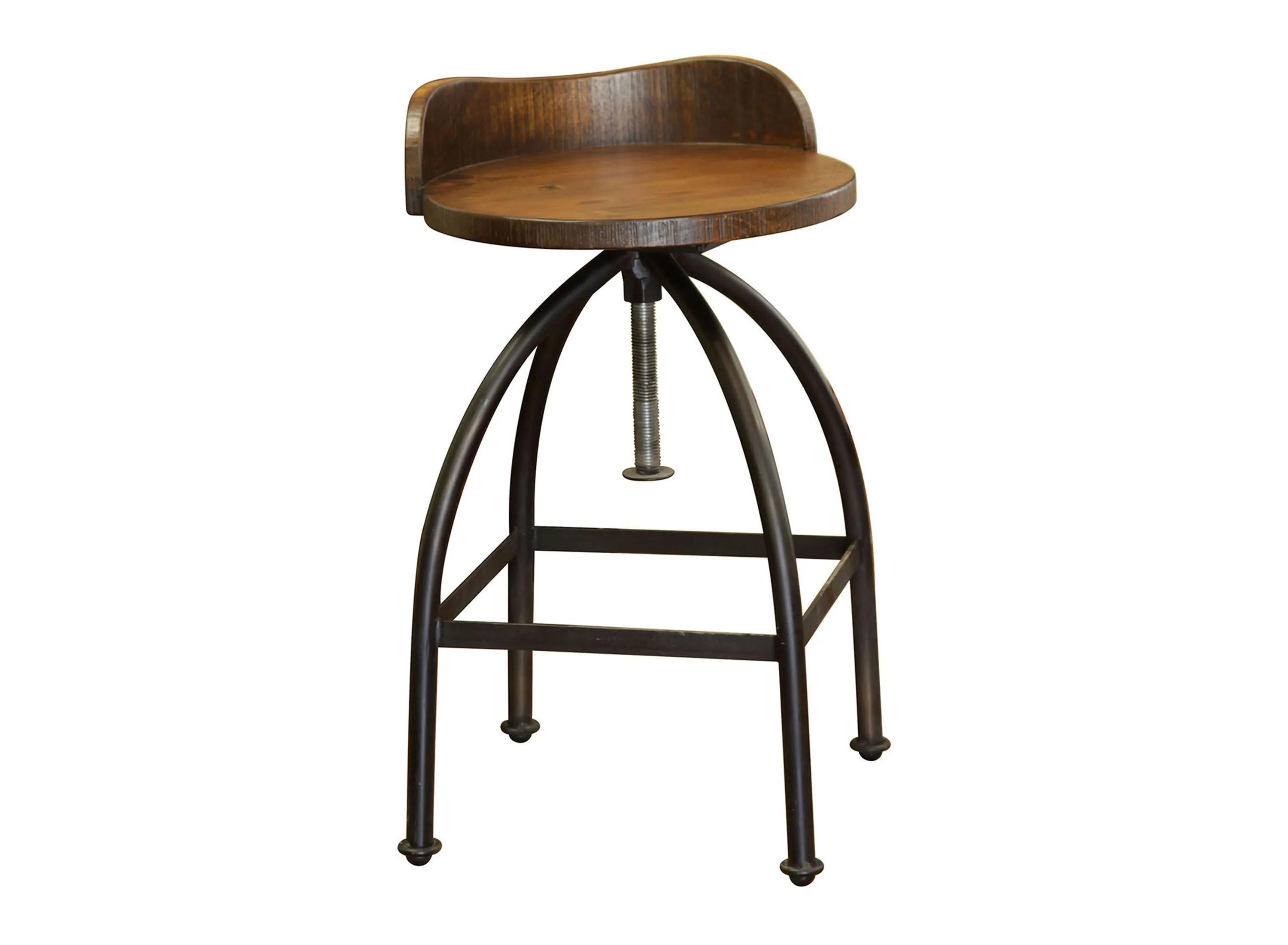Antique Adjustable Height Stool