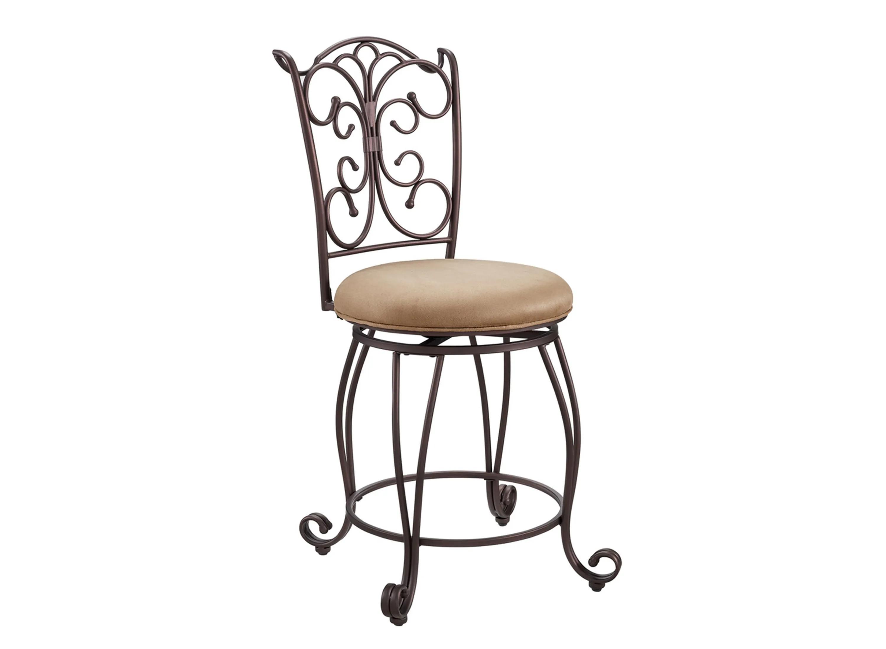 Gathered Counter-Height Stool