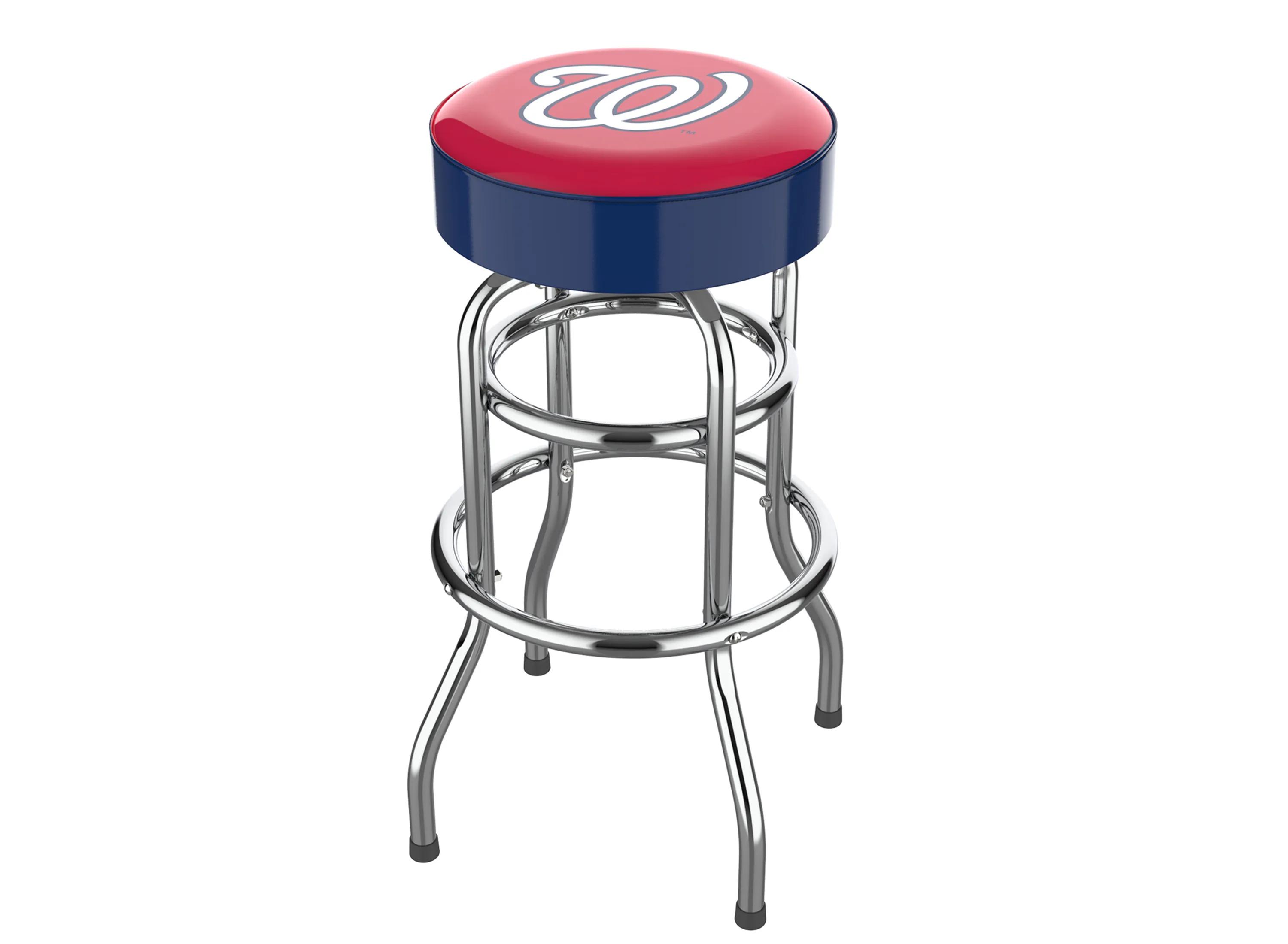 MLB Backless Swivel Bar Stool