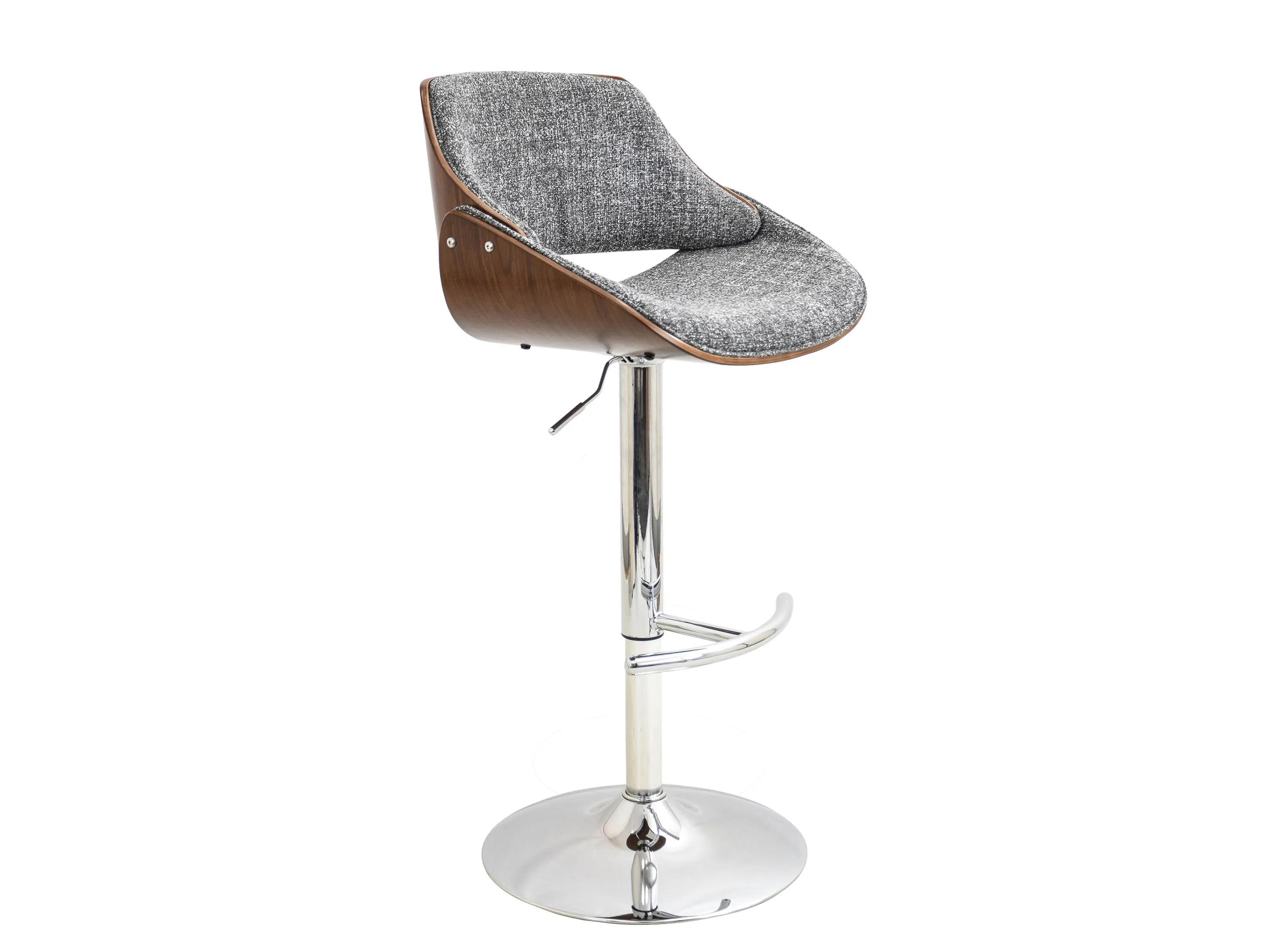 Fabrizzi Adjustable-Height Swivel Bar Stool