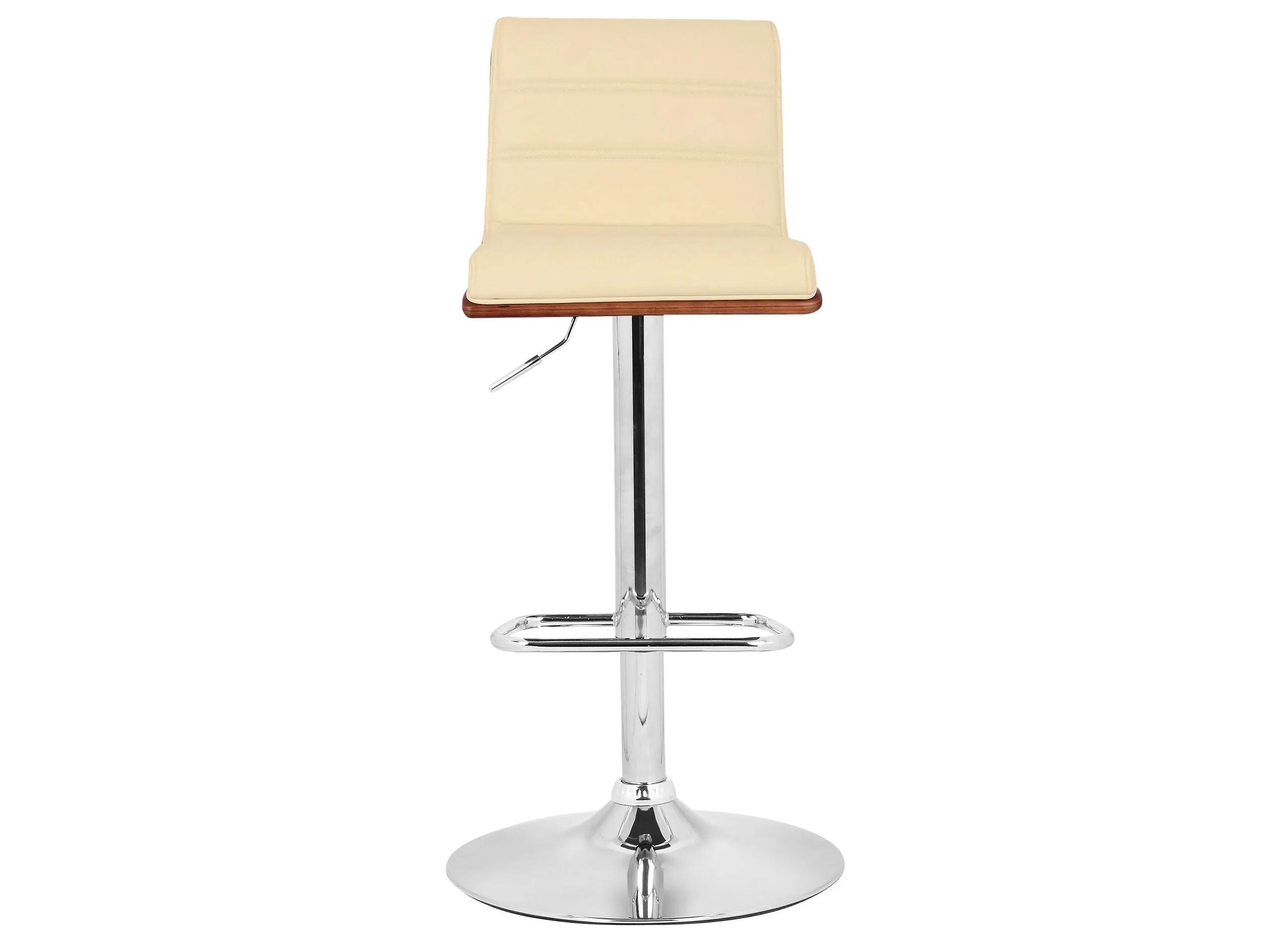 Aubrey Adjustable-Height Swivel Bar Stool