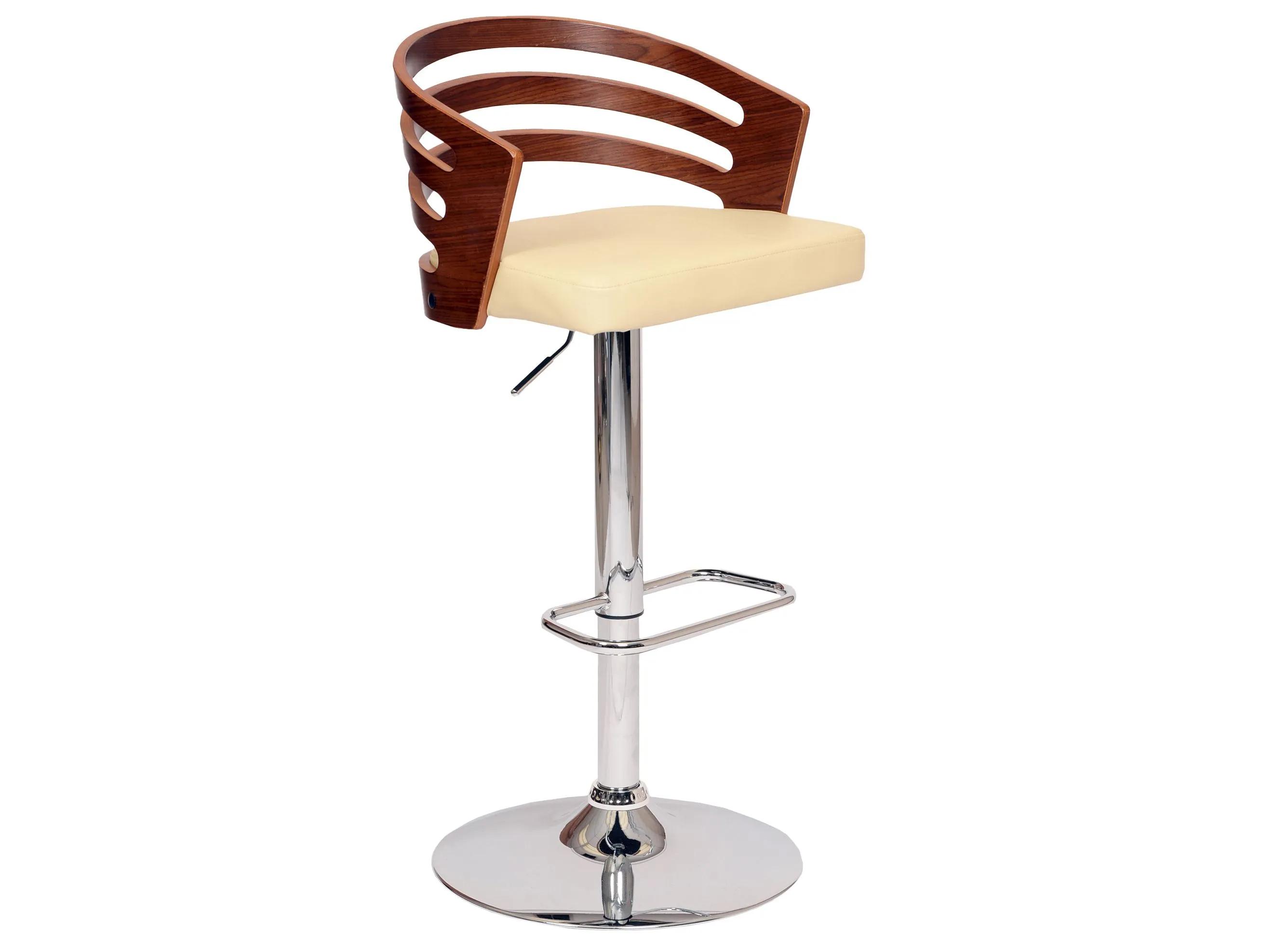 Adele Adjustable-Height Swivel Bar Stool