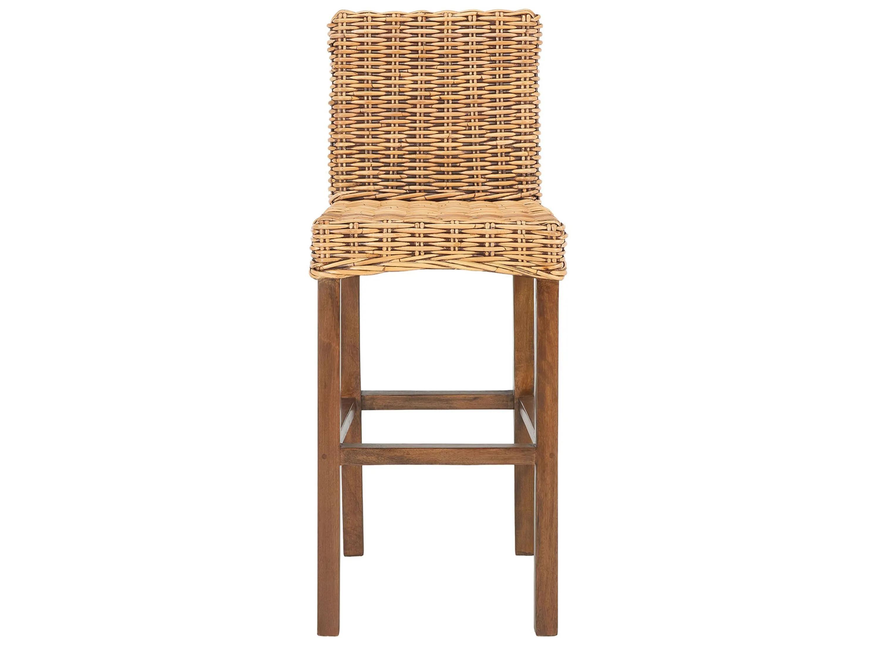 Safavieh Tobie Rattan Bar Stool - Tan