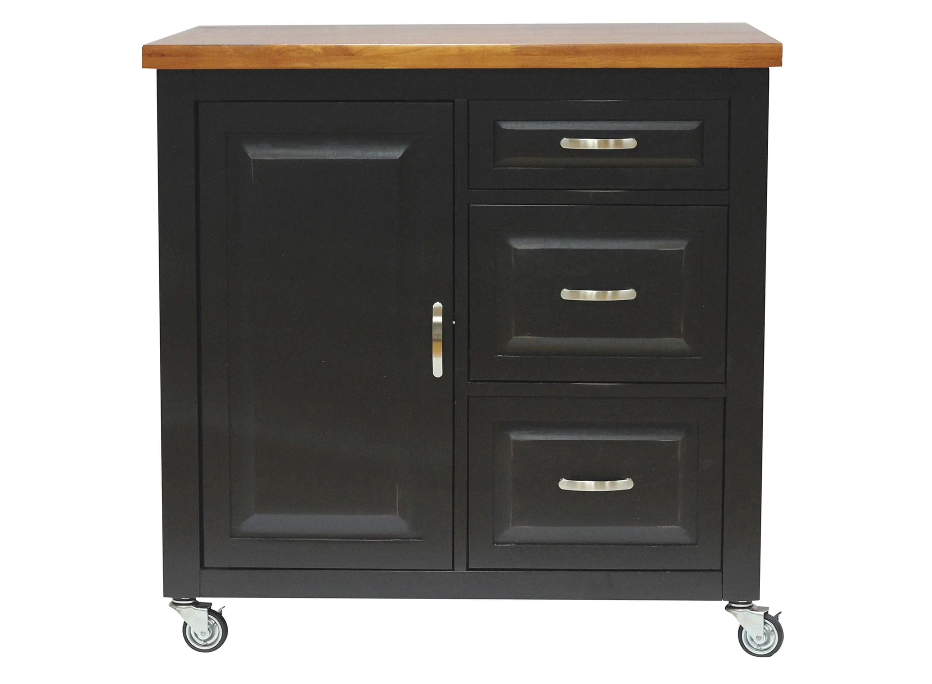 Black Cherry Selections Kitchen Cart