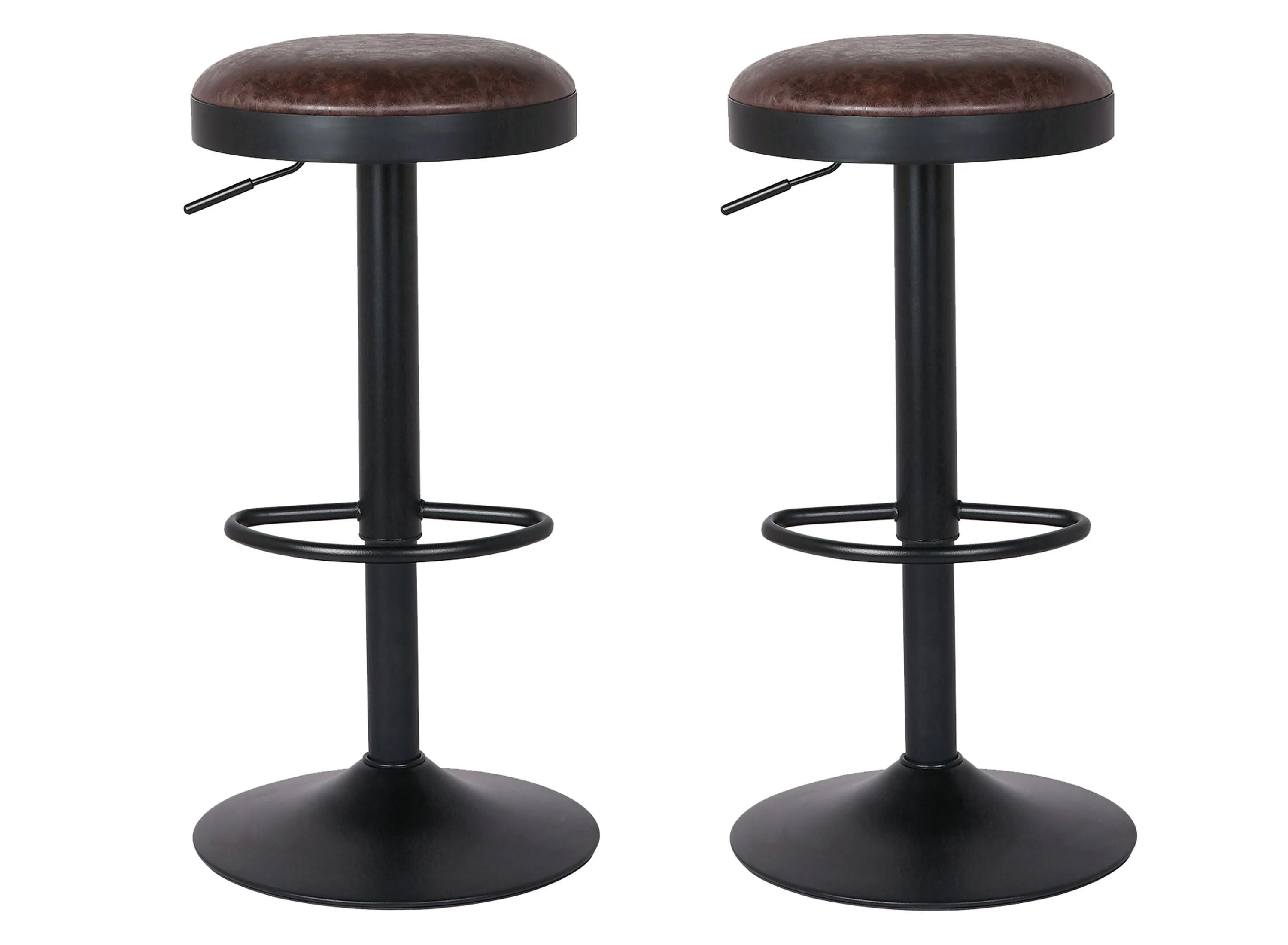 756139050 Juno Gaslift Backless Bar Stool: Set of 2 sku 756139050