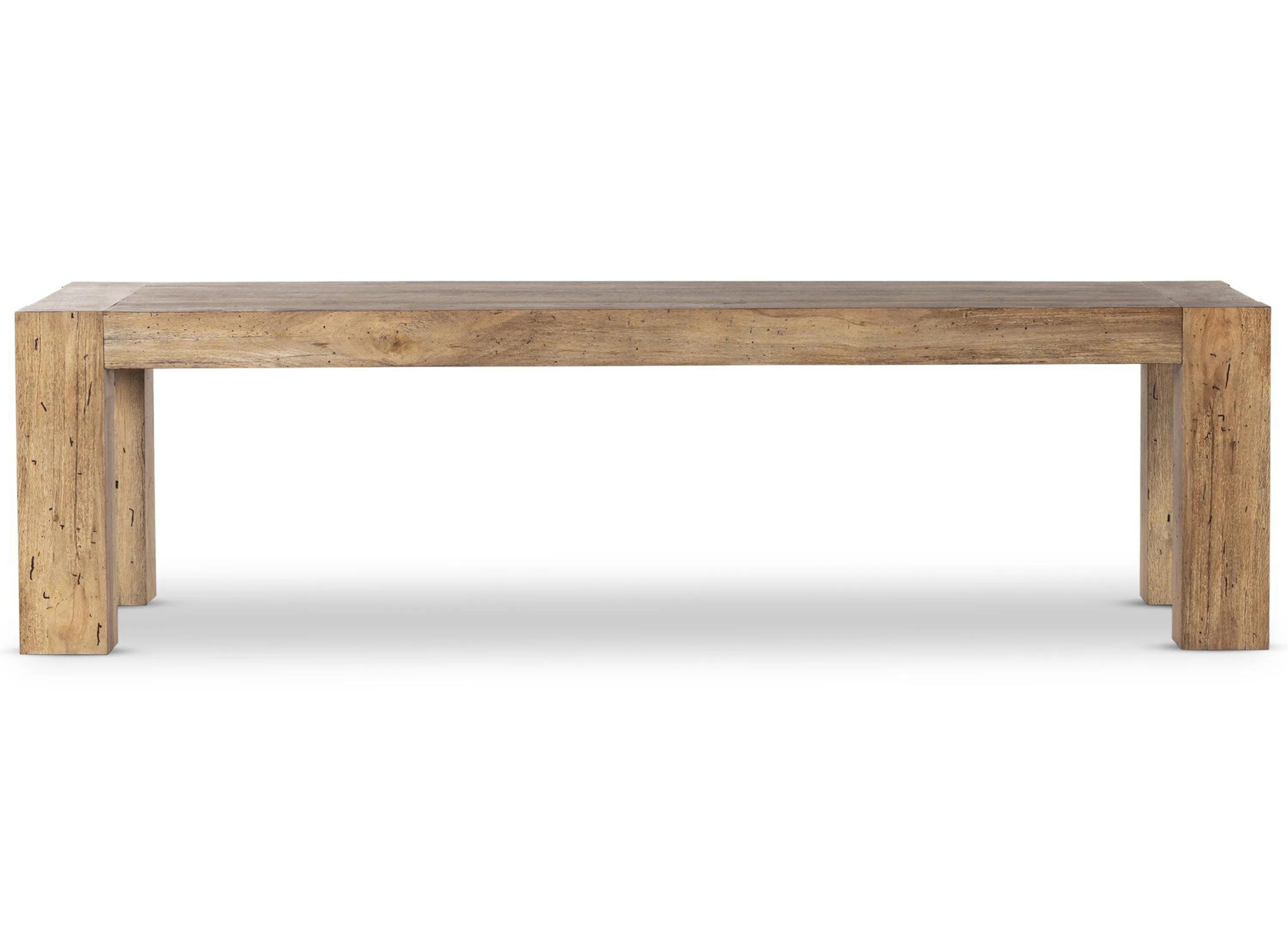 Wesson Abaso Rectangular Rustic Wormwood Oak Dining Table