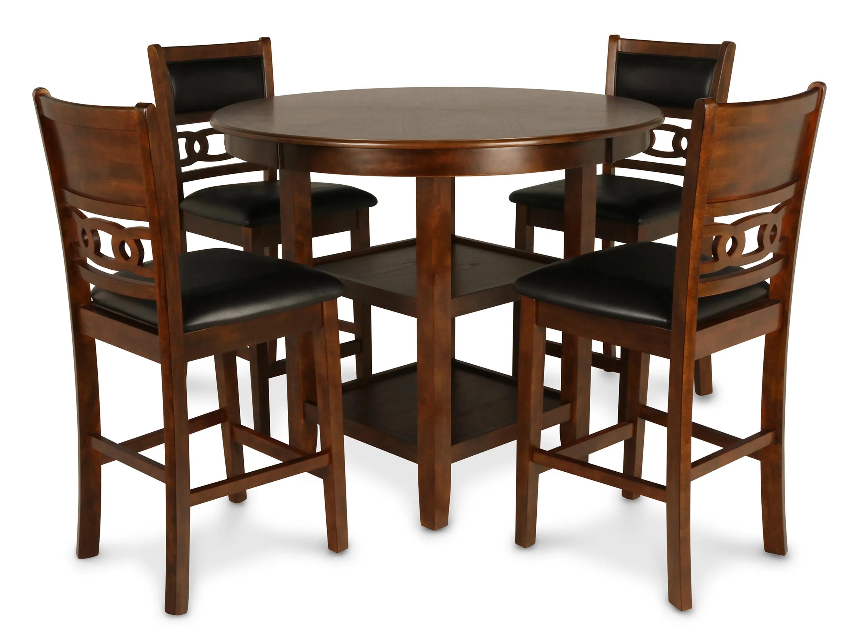 Gia 5-pc. Counter Height Round Dining Set, One Size, Brown
