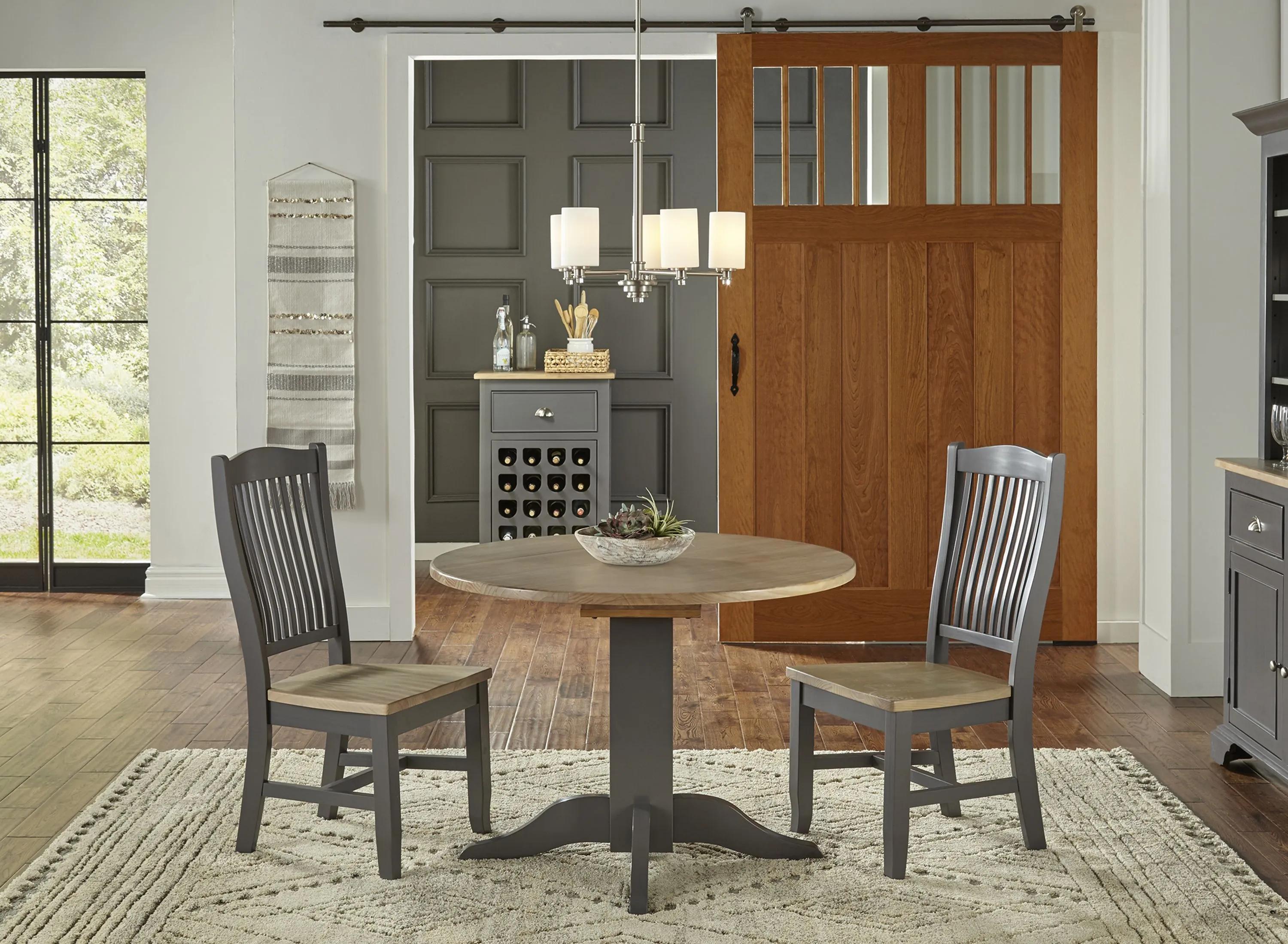 Port Townsend 3-pc. Round Drop-Leaf Dining Set