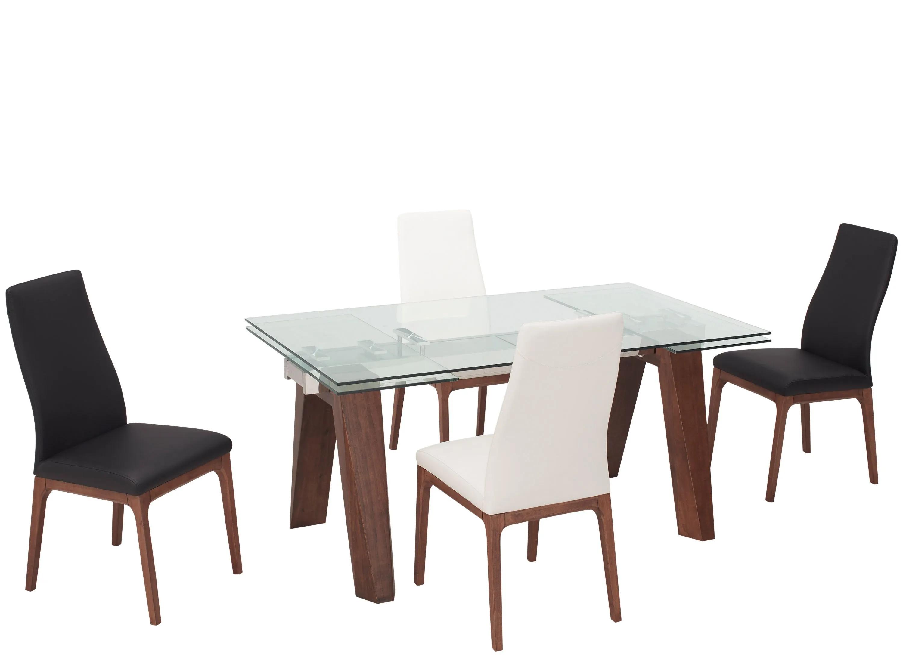796237848 Sombra 5-pc. Dining Set (2 Black/2 White Chairs) sku 796237848