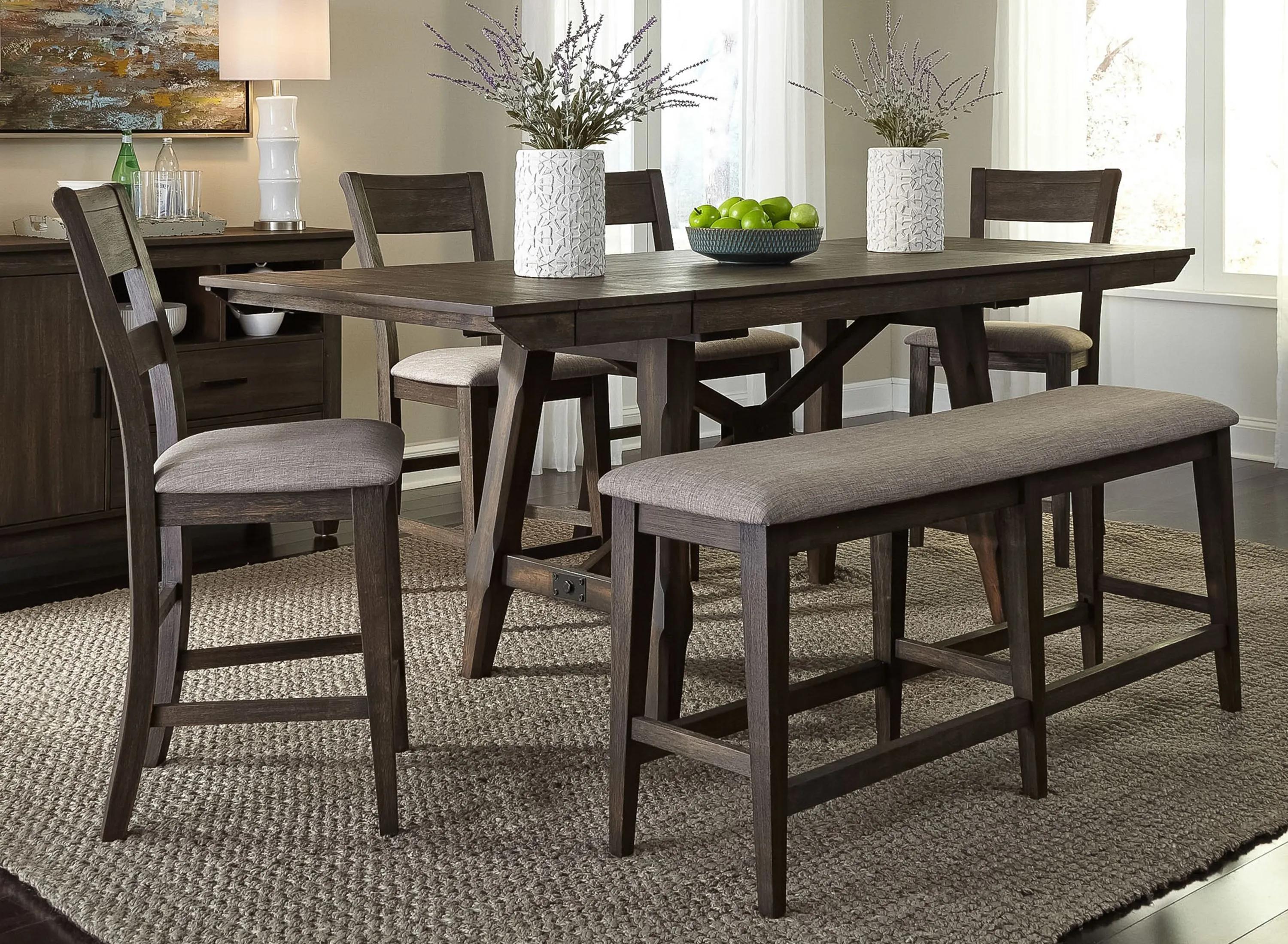 Double Bridge 6-pc. Counter Height Dining Set