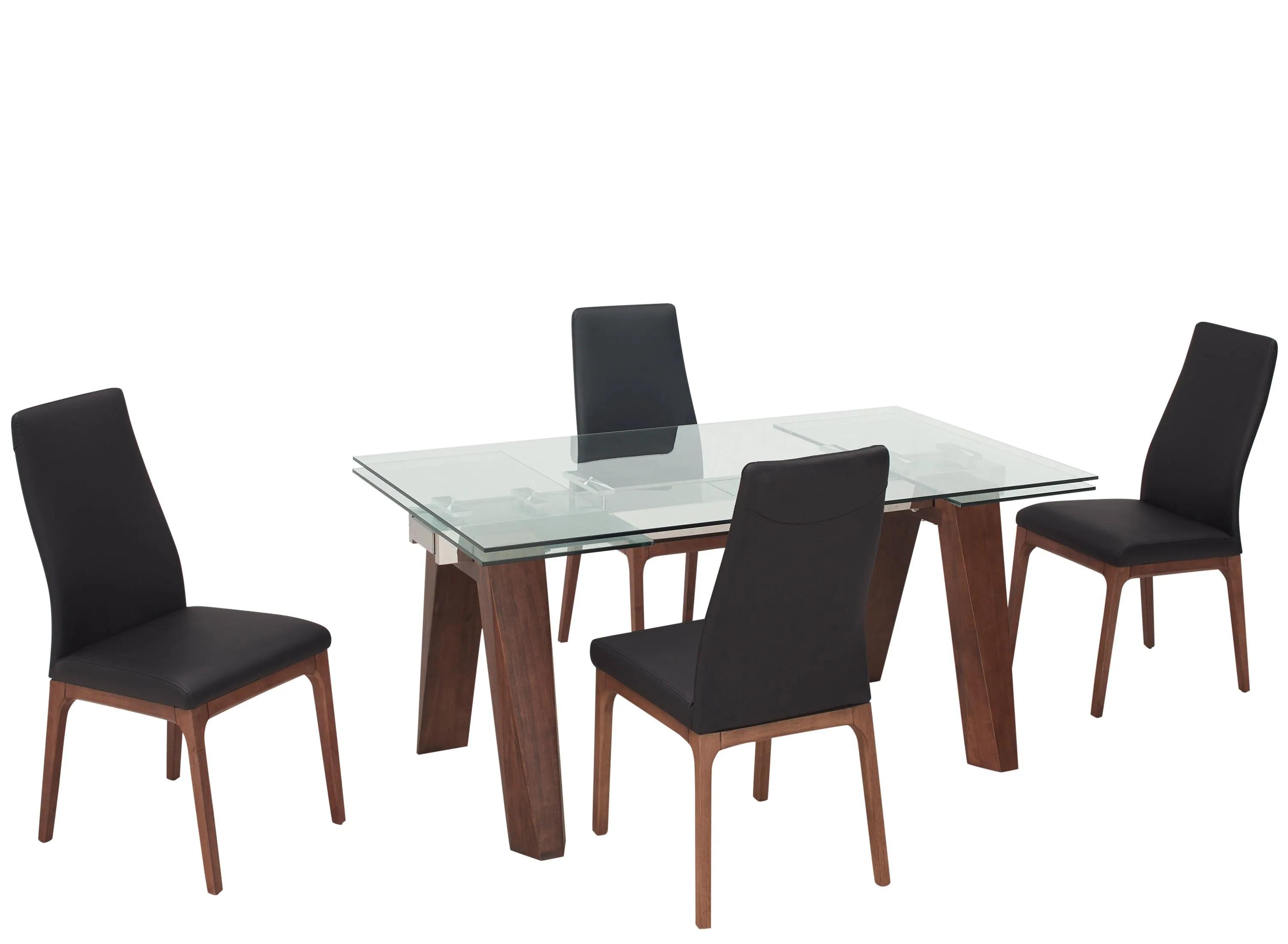 Sombra 5-pc. Dining Set (4 Black Chairs)