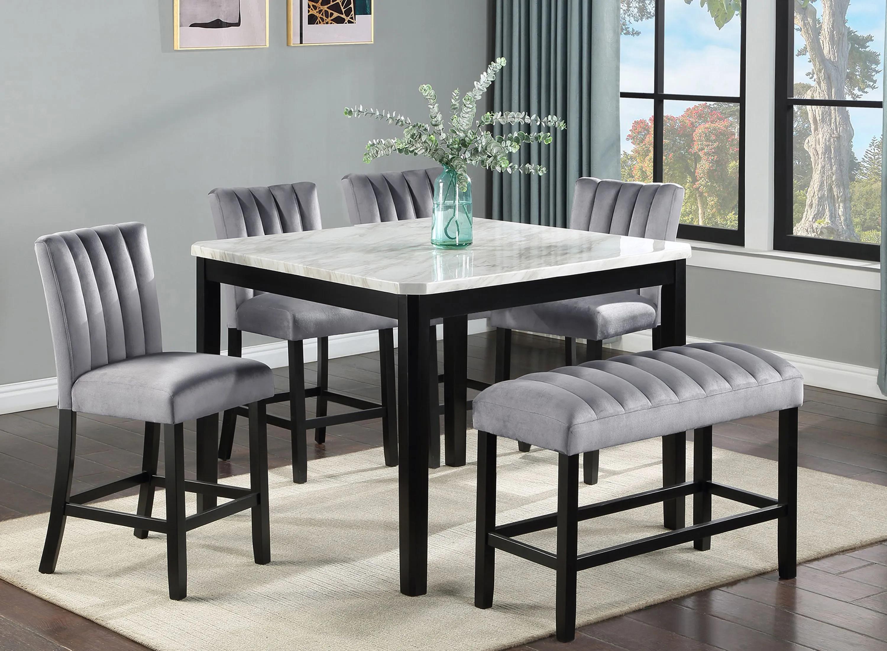 Pascal Counter Height 6-PC. Dining Set with Bench