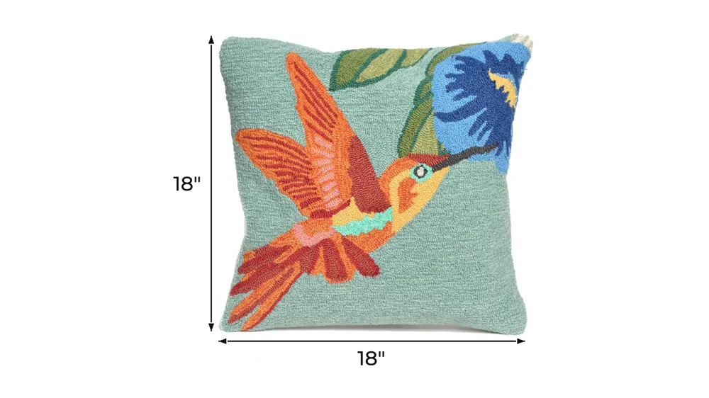 Liora Manne Frontporch Hummingbird Pillow Dimensions