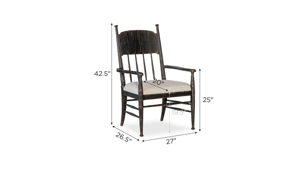 Americana Dining Arm Chair Dimensions
