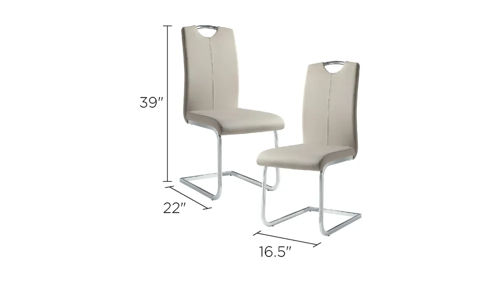 Springer Dining Room Side Chair (Set of 2) Dimensions