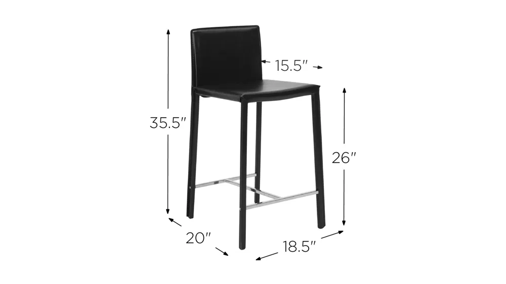 Jason Counter Stool - Set of 2 Dimensions