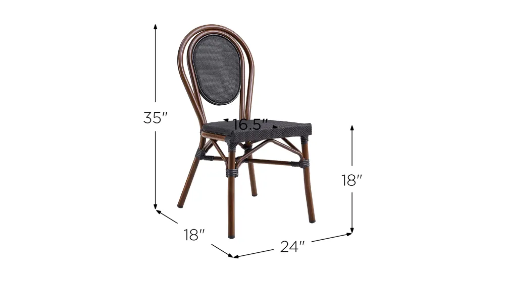 Erlend Side Chair Dimensions