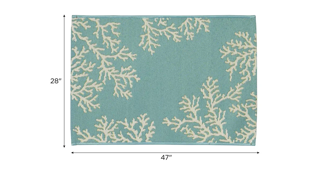 Esencia Coral Edge Indoor/Outdoor Mat Dimensions