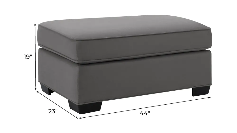 Wellsley Chair and a Half Ottoman Dimensions