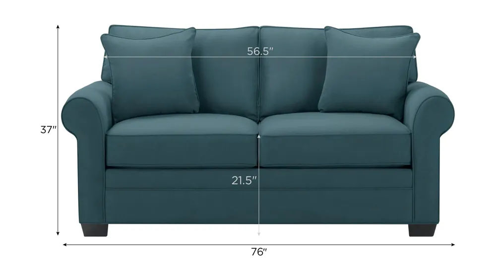 Wellsley Loveseat Dimensions