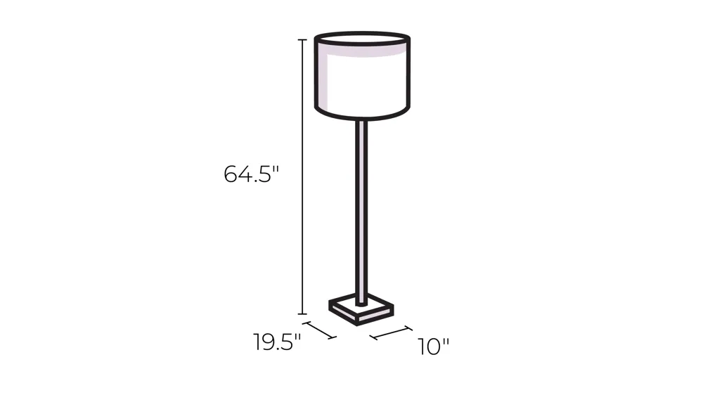 Dalton Floor Lamp Dimensions