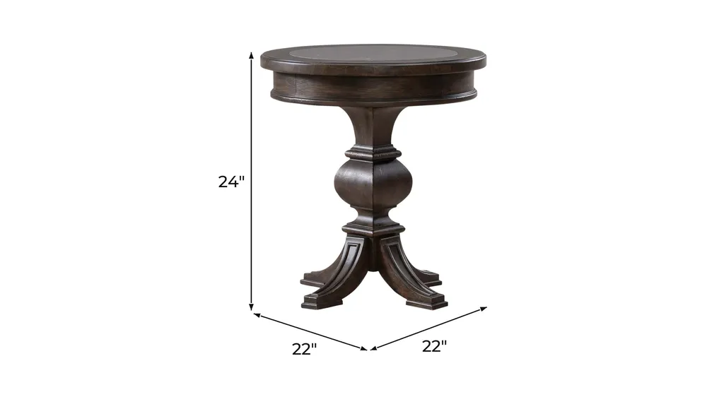 Paradise Valley Round Chairside Table Dimensions