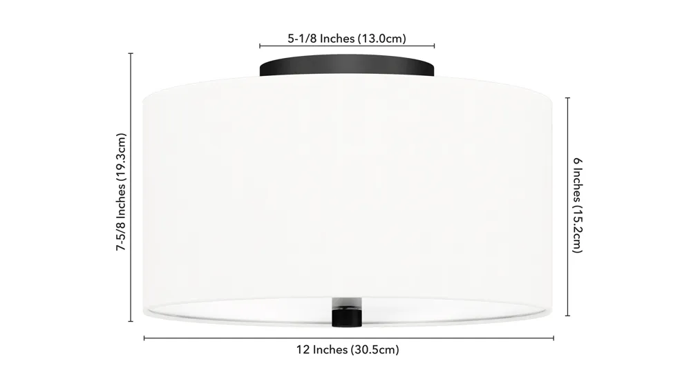 Casper Semi Flush Mount Dimensions