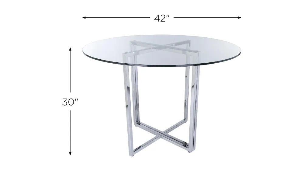 Legend 42" Round Dining Table Dimensions