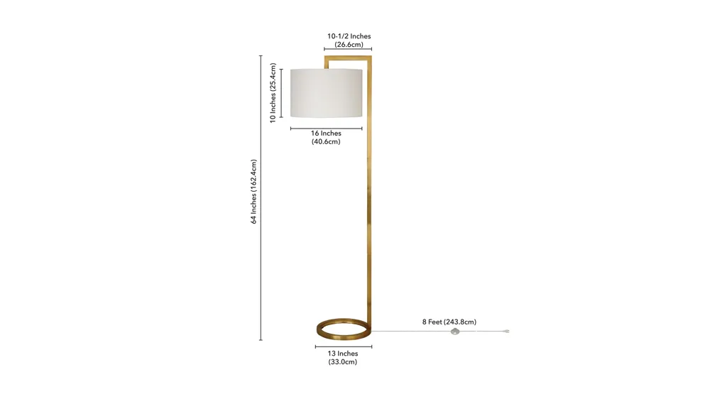 Lyssa Floor Lamp Dimensions