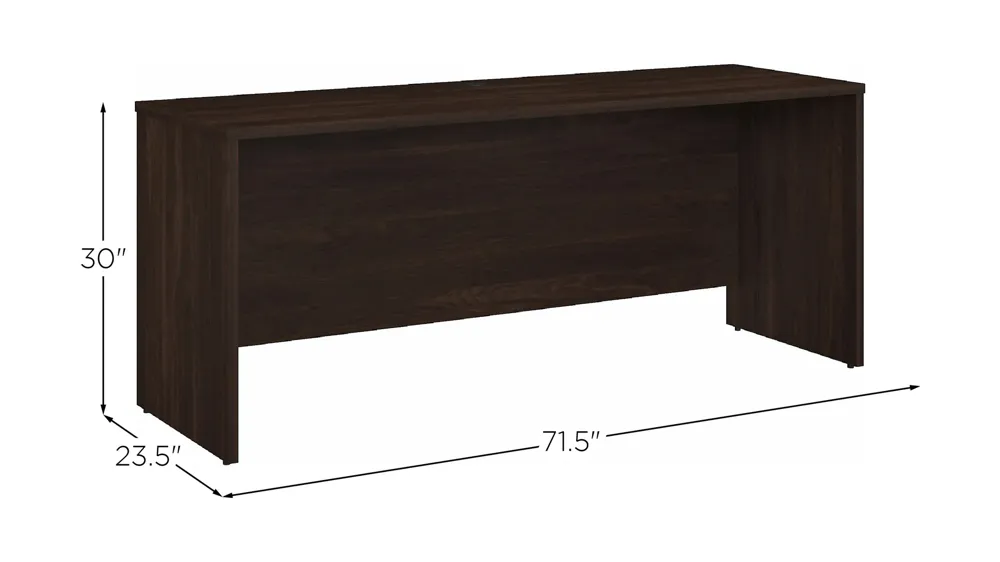 Office 500 72W x 24D Credenza Desk Dimensions