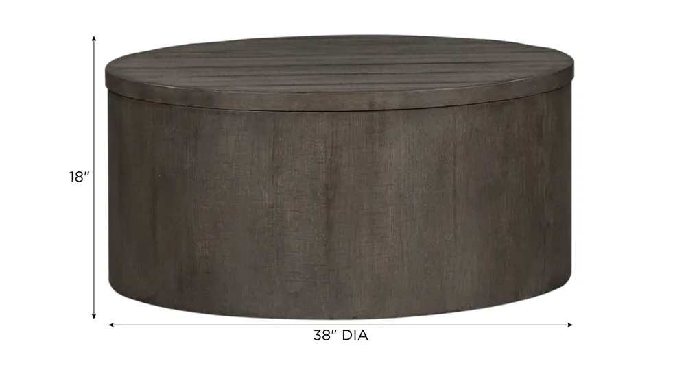 Marguerite Drum Cocktail Table Dimensions