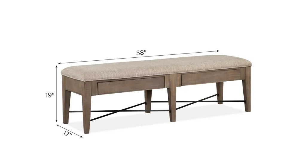 Ivy Ridge Bench Dimensions