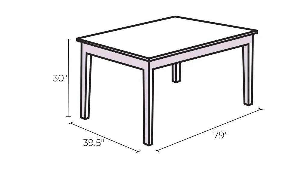 Blithe Outdoor Dining Table Dimensions