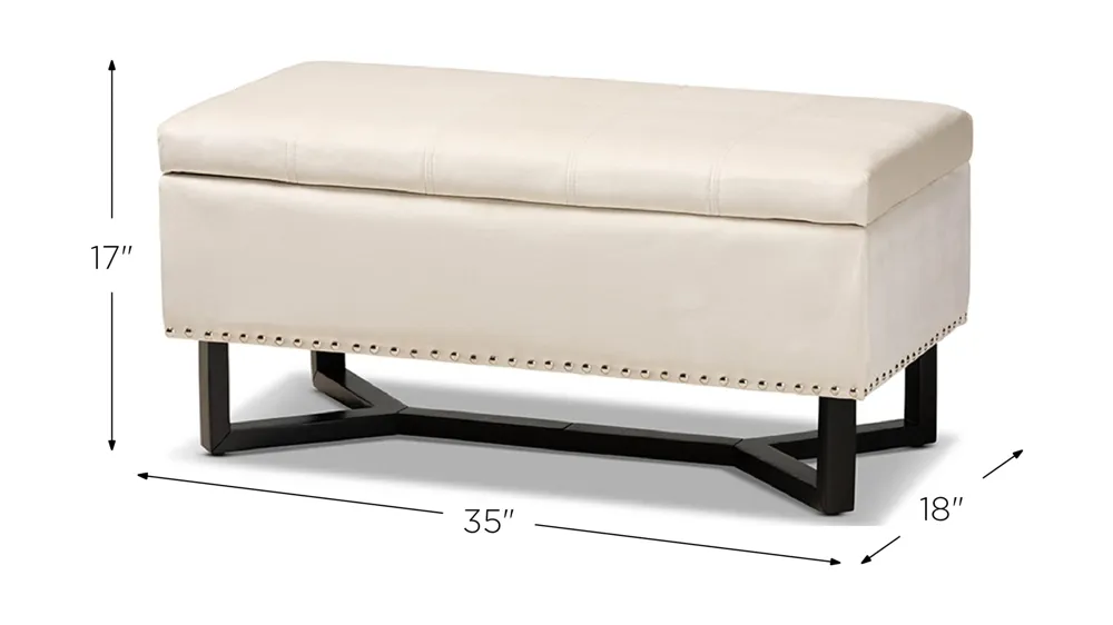 Esther Storage Ottoman Dimensions