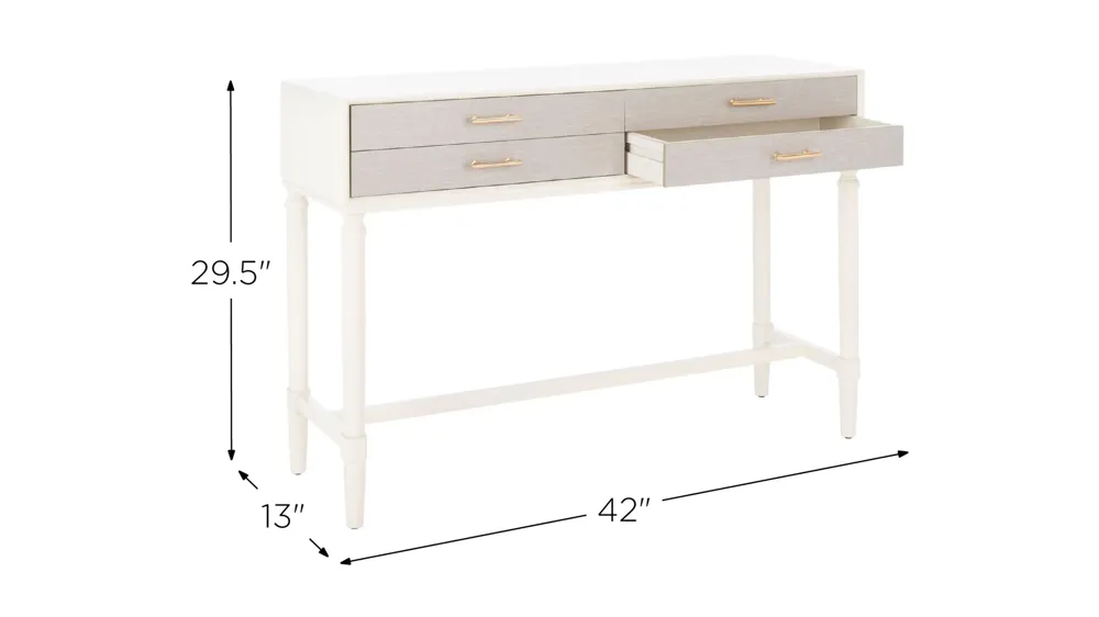 Chandra 4 Drawer Console Table Dimensions