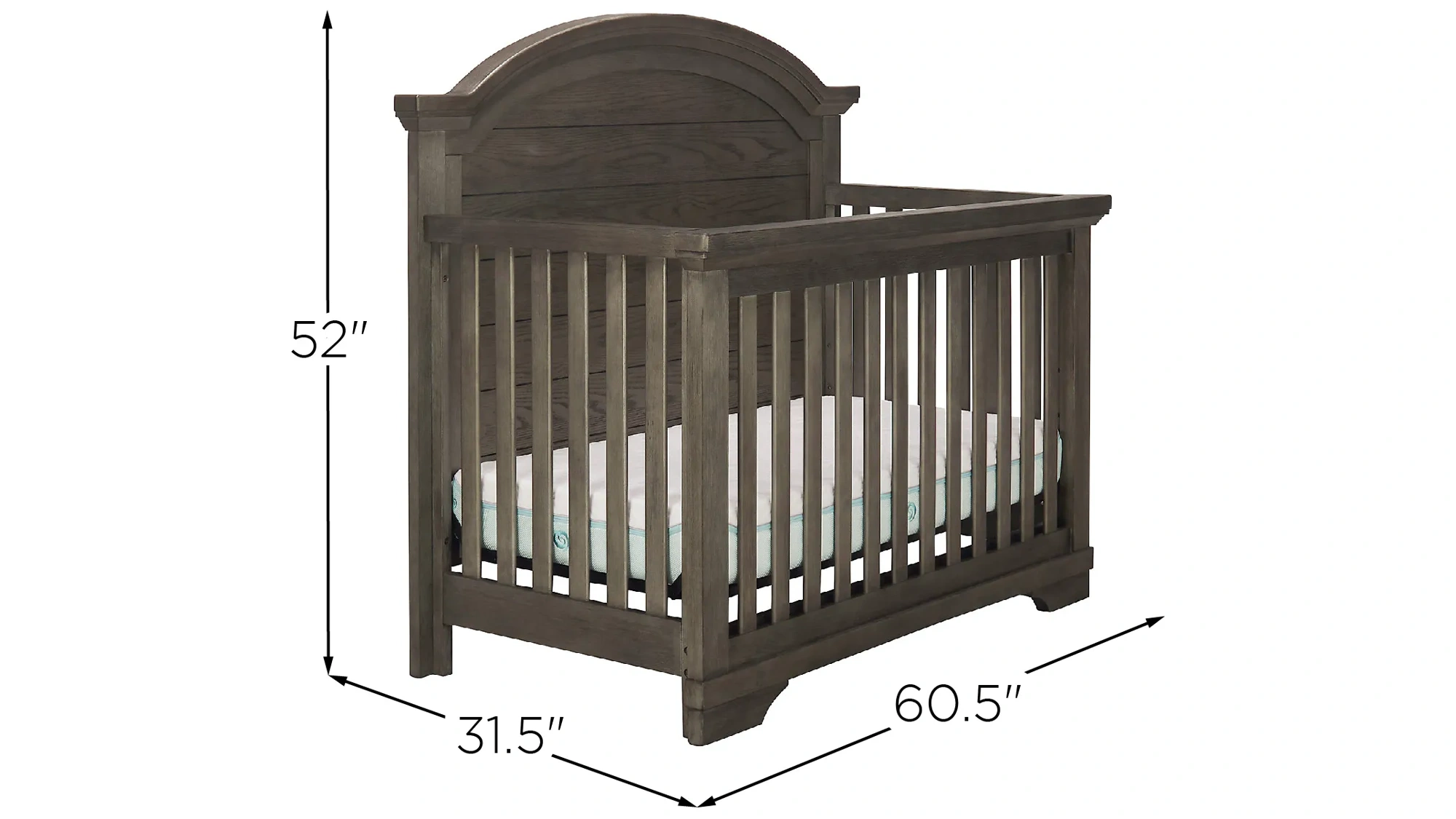 Carter Convertible Crib with Conversion Rails