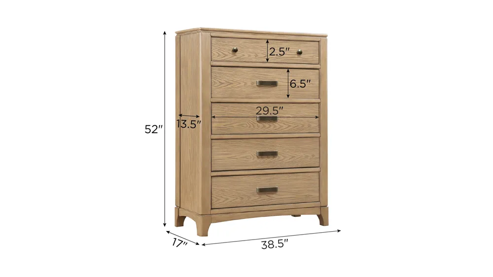 Drayton Bedroom Chest Dimensions