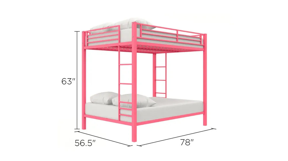 Marysville Full over Full Bunk Bed Dimensions
