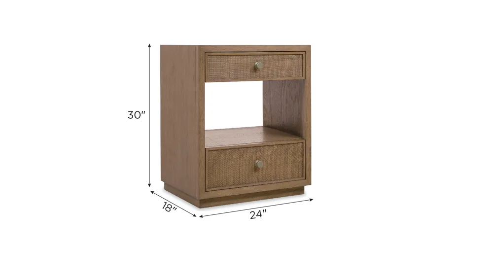 Sonnet Two Drawer Nightstand Dimensions