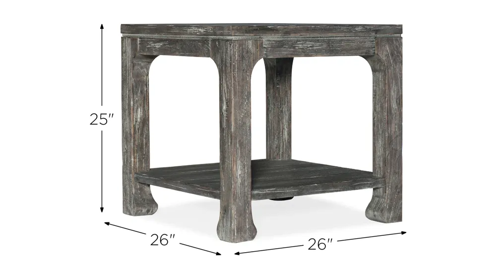 Beaumont Square End Table Dimensions