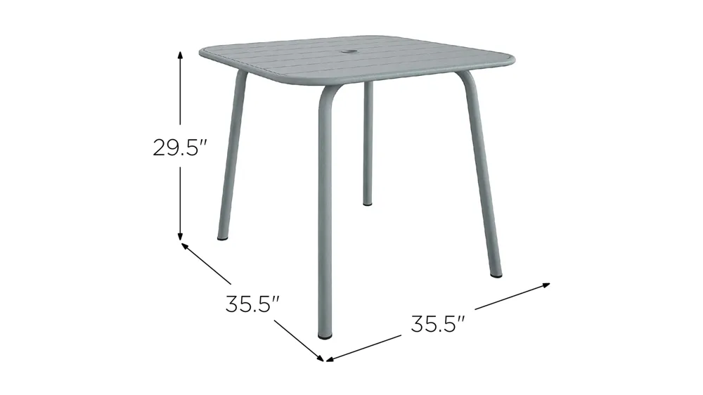 Novogratz Poolside Gossip Outdoor June Square Dining Table Dimensions
