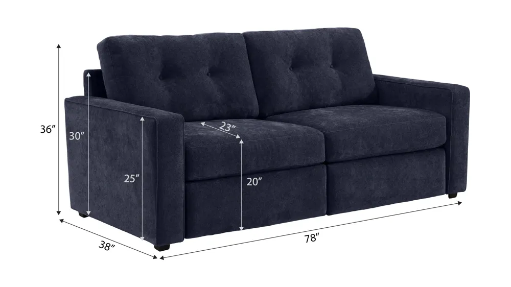 ModularOne 2-pc. Loveseat Dimensions