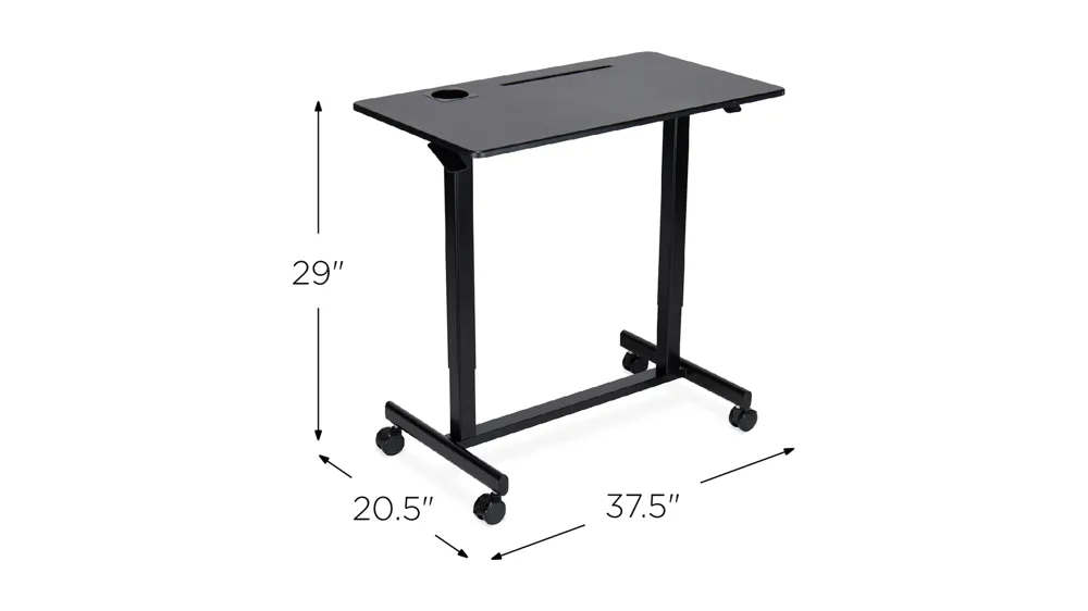 Alnick Adjustable Mobile Desk Dimensions