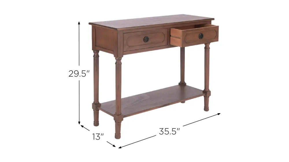 Christa 2 Drawer Console Table Dimensions