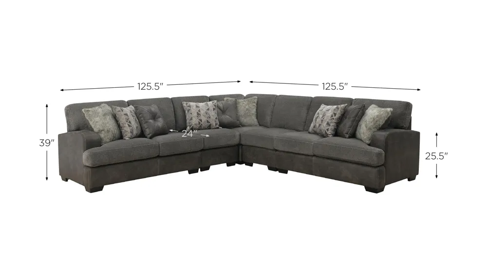 Berlin Modular 5-pc. Sectional Dimensions