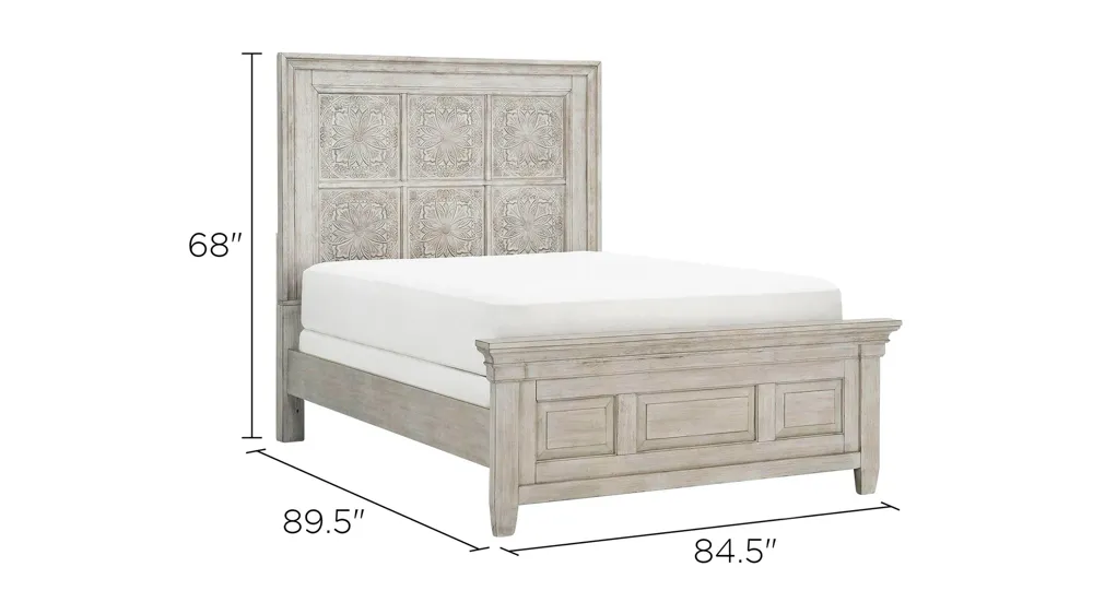 Magnolia Park Carved Panel Bed Dimensions