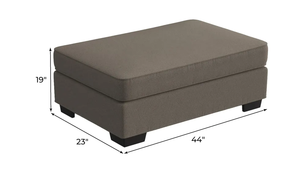Wellsley Chair and a Half Ottoman Dimensions
