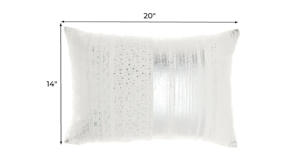 Metallic Throw Pillow Dimensions